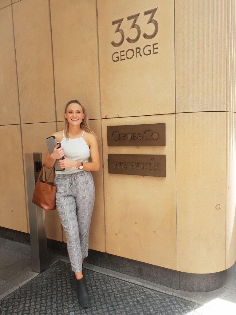 entrance of 333 george street, the home of wework in sydney