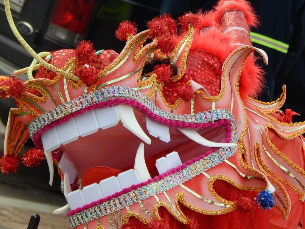 chinese new year lion dance