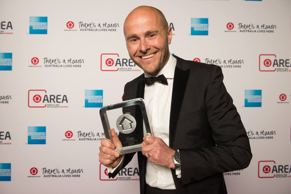 Grant Philipp with AREA Award 2016